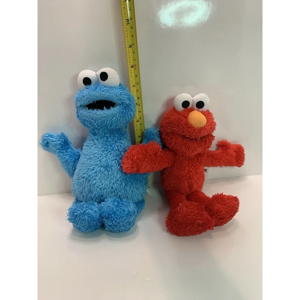 Sesame Street Best Friends Cookie Monster & Elmo Plush Stuffed Toys Hasbro 2013 - Picture 15 of 16